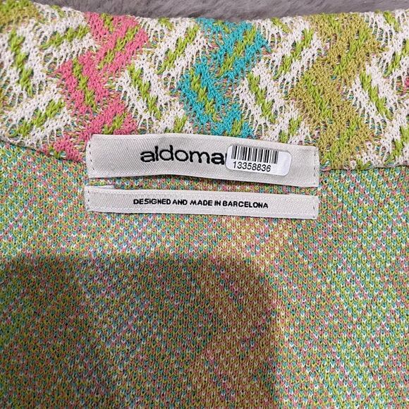 Anthropologie Aldo Martins Women 12 Chevron Blazer Jacket Bamboo Spain Designer - Picture 13 of 16